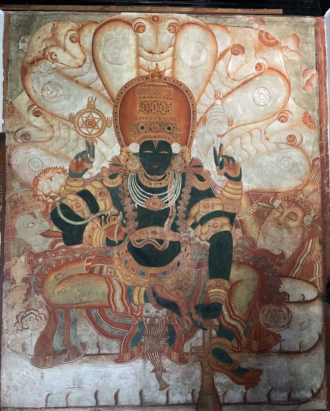 Best places to see in Kochi - murals at Dutch palace