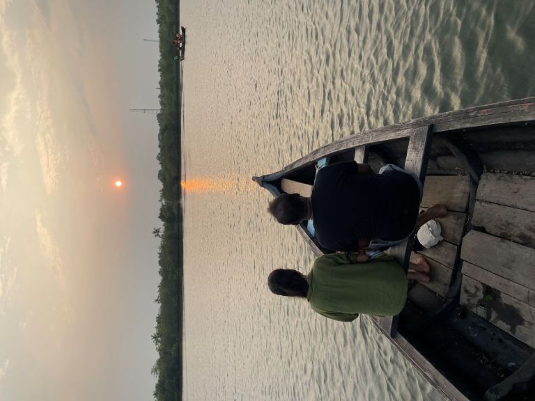 Sunset at munroe island backwaters