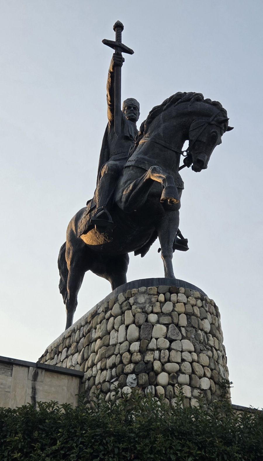 statue of  King Vakhtang Gorgasali, the founder of Tbilisi. 
